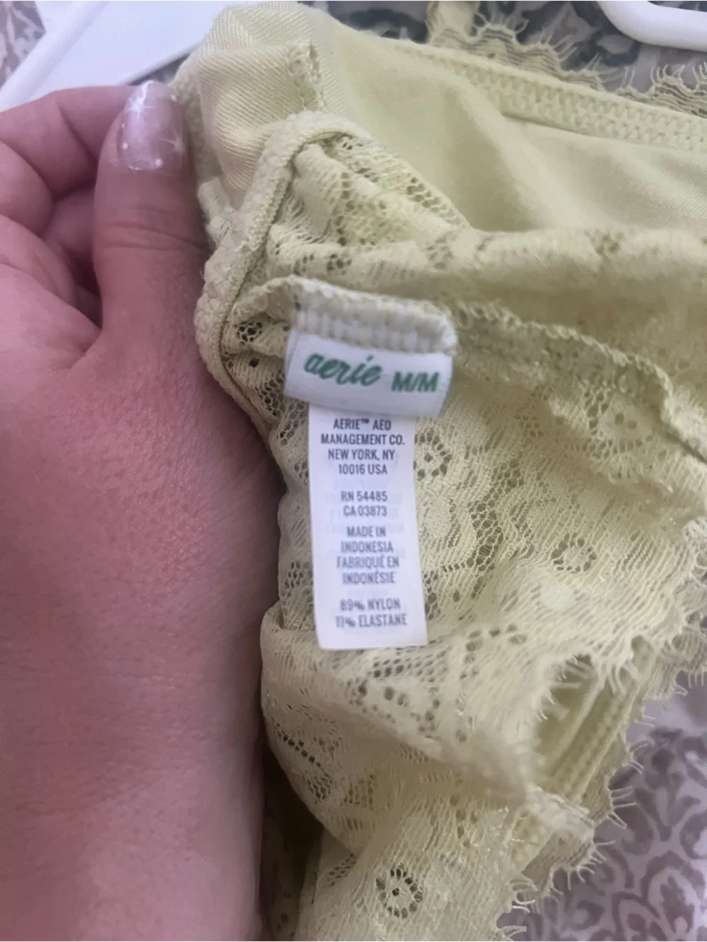 aerie Lace Bralette - Pale Yellow